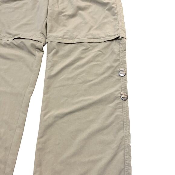 Merrell Pants Womens 8 Taupe Beige Hiking UPF50+ Opti Wick Convertible & Pockets - Picture 2 of 11